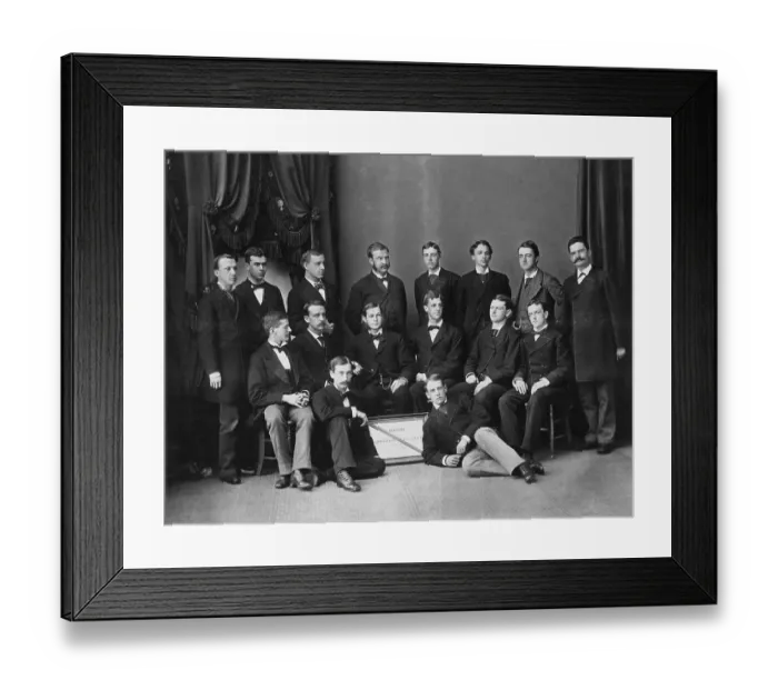 Framed Print : Group Portrait of Early History Harvard Glee Club Framed Print : Group Portrait of Early History Harvard Glee Club