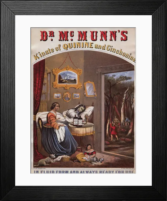 Framed Print : Advertisement for Quinine as Medication Framed Print : Advertisement for Quinine as Medication