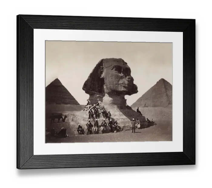 Framed Print : British Soldiers at the Sphinx Framed Print : British Soldiers at the Sphinx