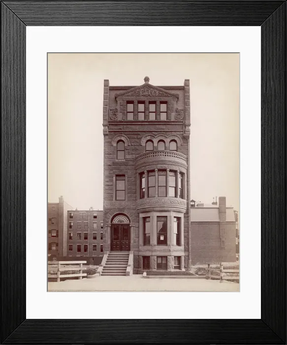 Framed Print : Newly Completed Brownstone Framed Print : Newly Completed Brownstone