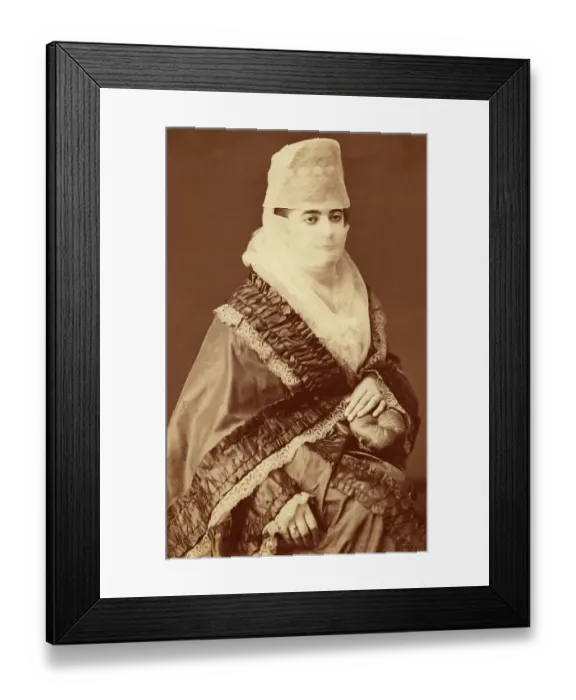 Framed Print : Turkish Woman Wearing a Veil Framed Print : Turkish Woman Wearing a Veil