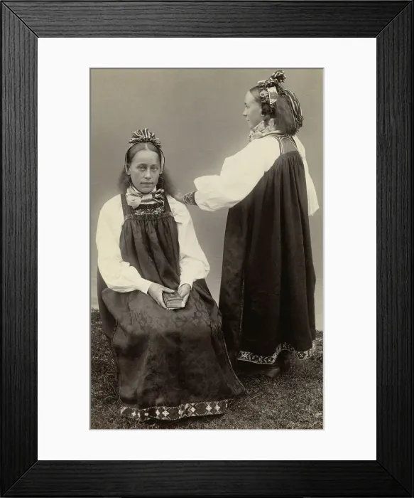 Framed Print : Two Dutch Girls Framed Print : Two Dutch Girls