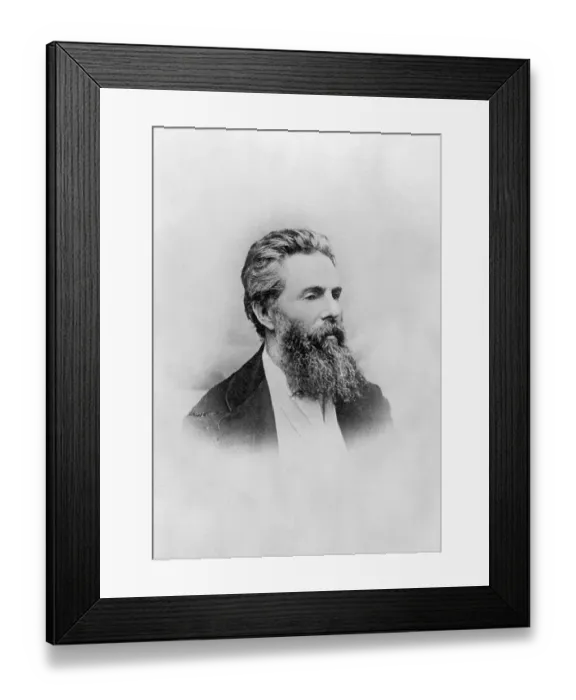 Framed Print : American Novelist Herman Melville