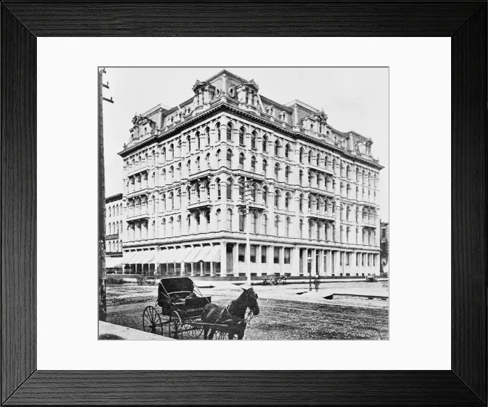 Framed Print : Original Marshall Field Building Before Great Chicago Fire Framed Print : Original Marshall Field Building Before Great Chicago Fire