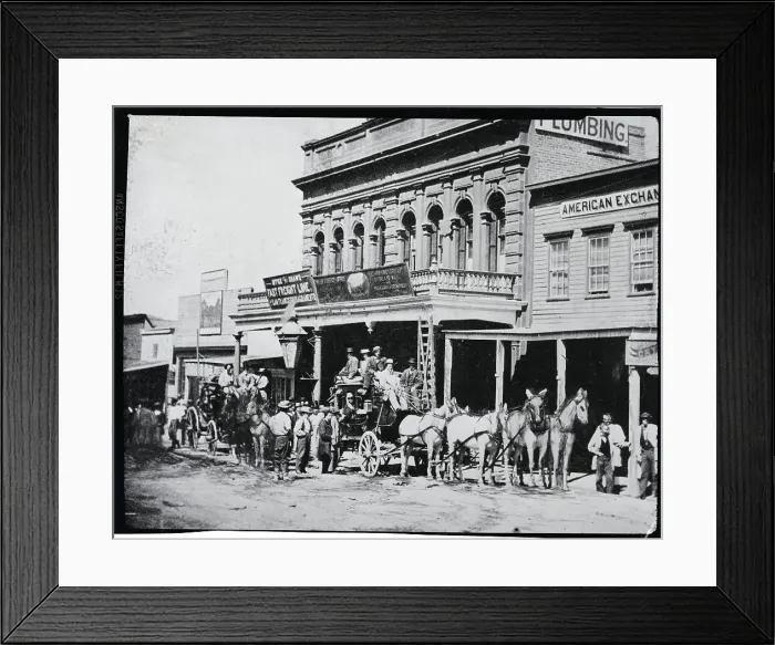 Framed Print : Wells Fargo Express Office Framed Print : Wells Fargo Express Office