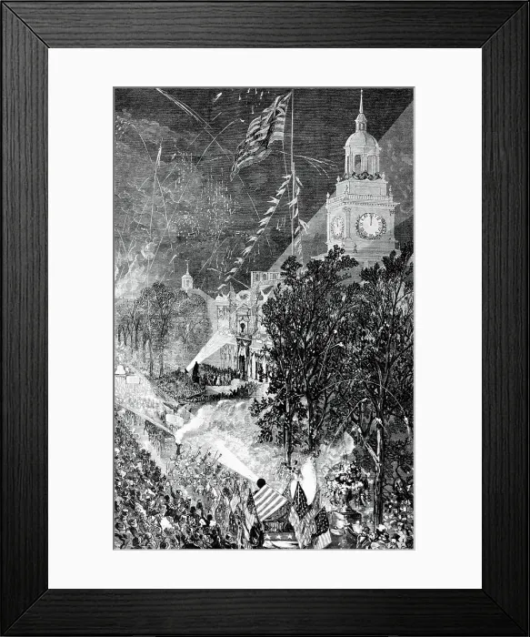 Framed Print : Fourth of July Celebration Framed Print : Fourth of July Celebration