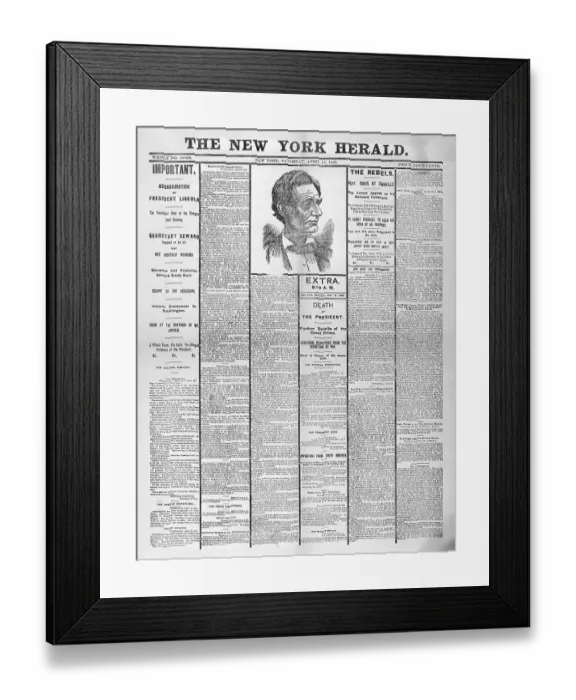 Framed Print : Cover of The New York Herald Tribune Framed Print : Cover of The New York Herald Tribune