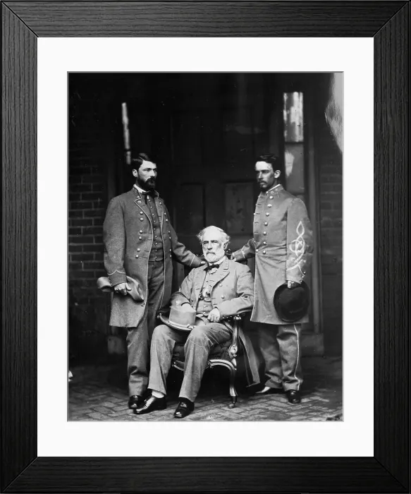 Framed Print : General Robert E. Lee on Porch Framed Print : General Robert E. Lee on Porch