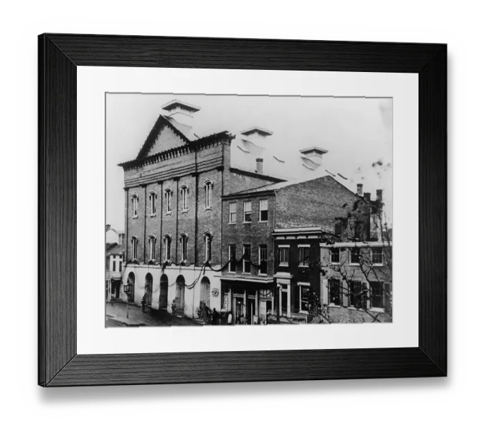Framed Print : Exterior View of Ford's Theater Framed Print : Exterior View of Ford's Theater