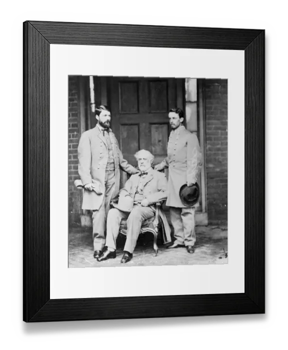 Framed Print : Robert E. Lee with Son and Aide Framed Print : Robert E. Lee with Son and Aide