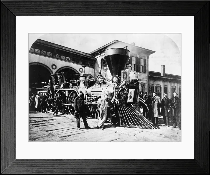 Framed Print : President Lincoln's Funeral Train Framed Print : President Lincoln's Funeral Train