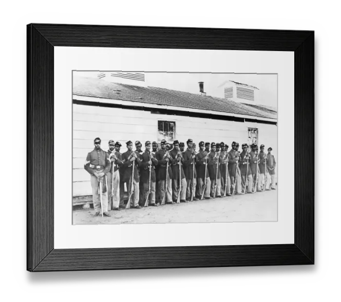 Framed Print : Company E in Formation Framed Print : Company E in Formation