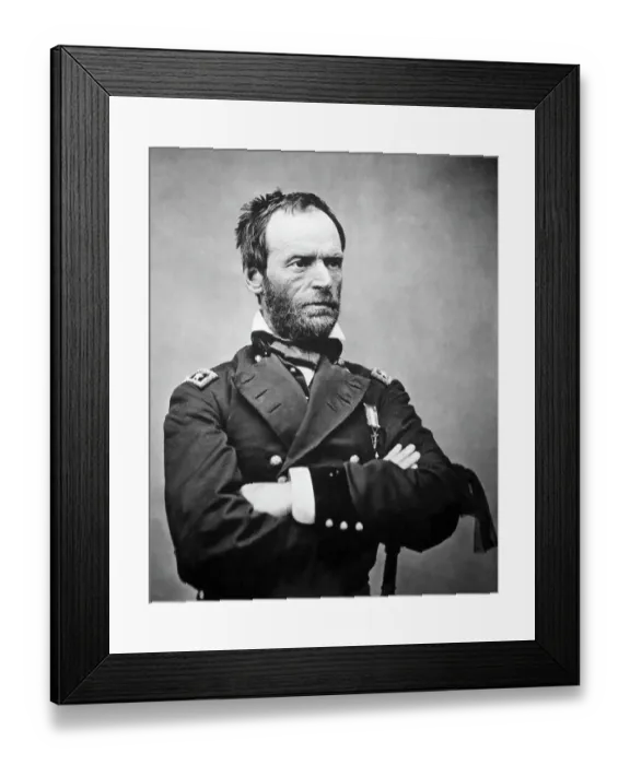 Framed Print : William T. Sherman in Uniform Framed Print : William T. Sherman in Uniform