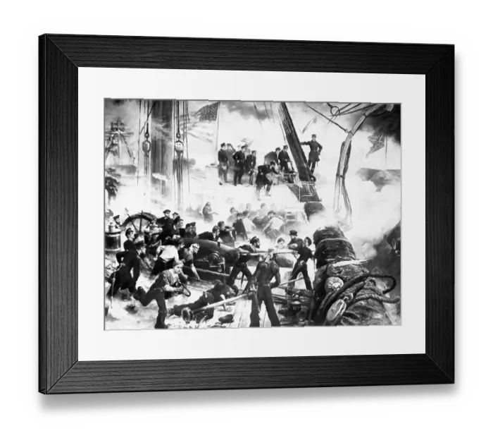 Framed Print : Battle of Mobile Bay Framed Print : Battle of Mobile Bay