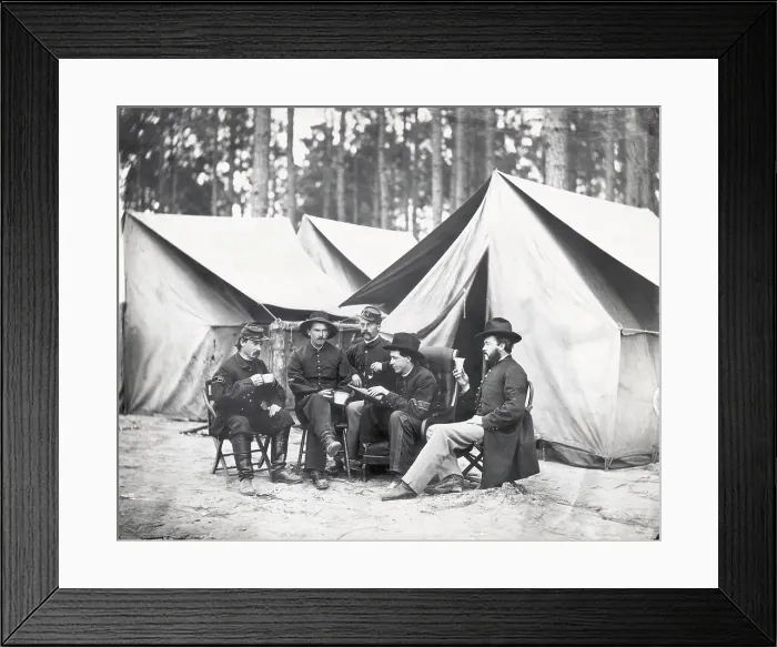 Framed Print : Civil War Hospital Stewards Drinking Framed Print : Civil War Hospital Stewards Drinking