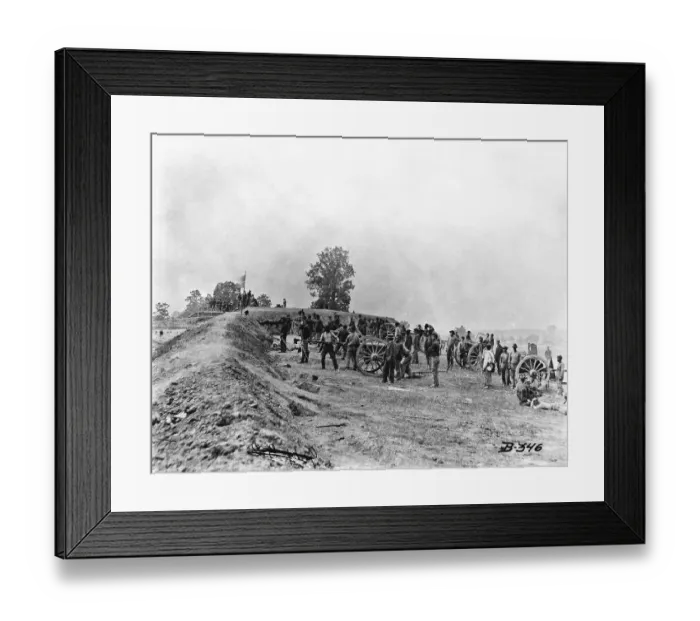 Framed Print : Mathew B. Brady W / Civil War Battery Framed Print : Mathew B. Brady W / Civil War Battery