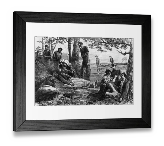 Framed Print : Field Surgery, Christian Commission;Civil