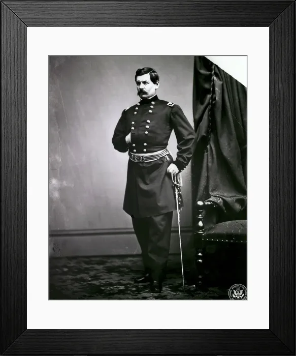 Framed Print : Military Officer George B. McClellan Posing Framed Print : Military Officer George B. McClellan Posing