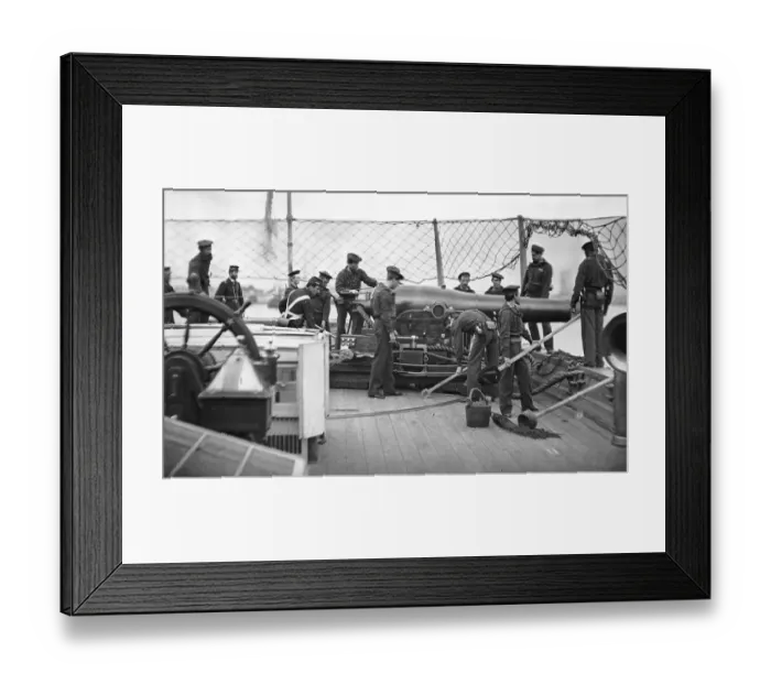 Framed Print : Gunboat Doing Cannon Drill Framed Print : Gunboat Doing Cannon Drill