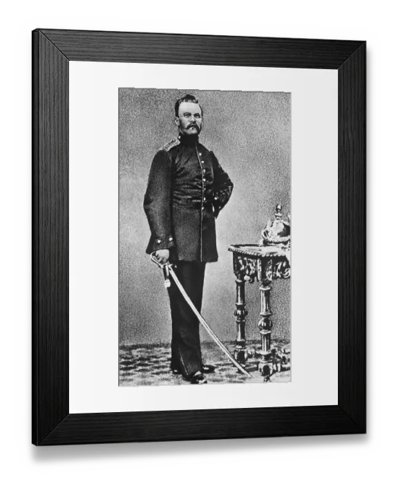 Framed Print : Friedrich Nietzsche in Military Uniform Framed Print : Friedrich Nietzsche in Military Uniform