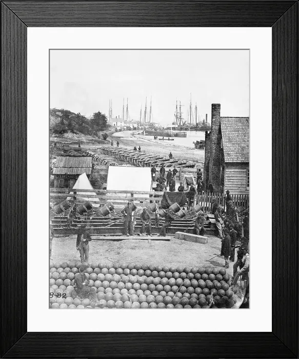 Framed Print : Union Army Arsenal at City Point Framed Print : Union Army Arsenal at City Point