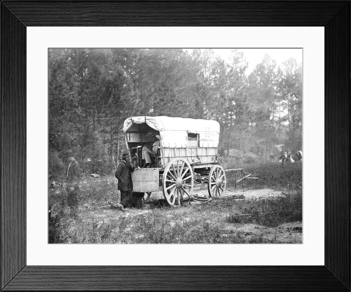 Framed Print : Military Telegraph Battery Wagon Framed Print : Military Telegraph Battery Wagon