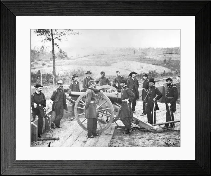 Framed Print : General Sherman and Staff Outside Atlanta Framed Print : General Sherman and Staff Outside Atlanta