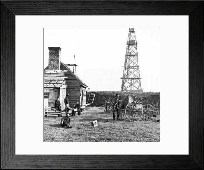 Framed Print : Photographers at Signal Tower Framed Print : Photographers at Signal Tower
