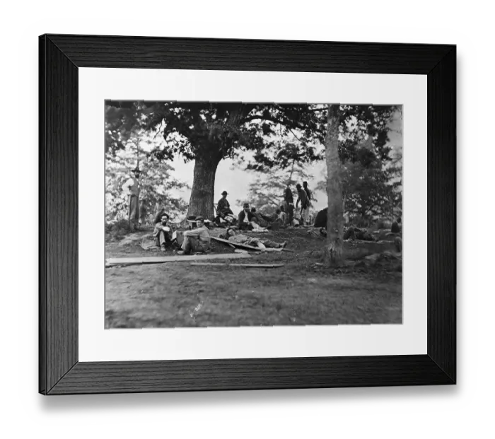 Framed Print : The Wounded Soldiers By Matthew Brady Framed Print : The Wounded Soldiers By Matthew Brady