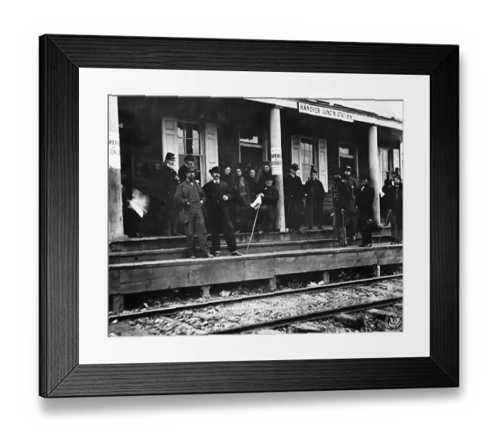 Framed Print : Travelers During the Gettysburg Address Framed Print : Travelers During the Gettysburg Address