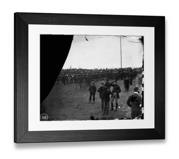 Framed Print : Crowd Gathered for Gettysburg Address Framed Print : Crowd Gathered for Gettysburg Address