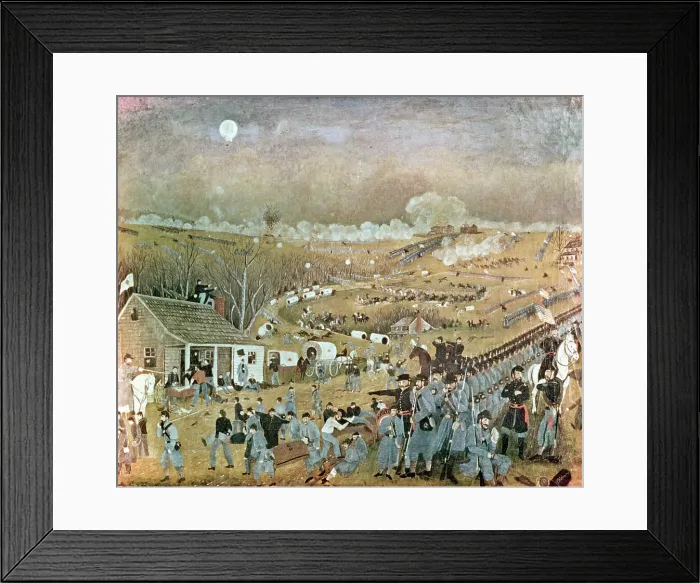 Framed Print : Battle of Gettysburg by John Richards Framed Print : Battle of Gettysburg by John Richards