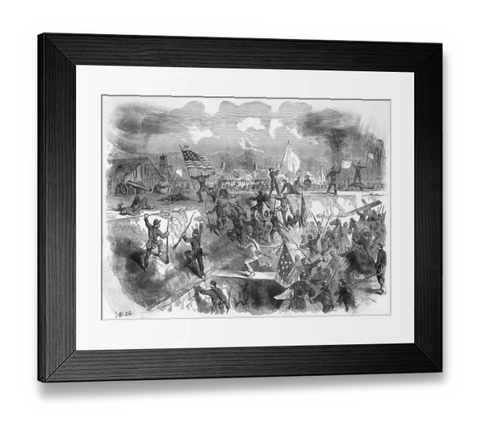 Framed Print : The Capture Of Arkansas Post; Ar Framed Print : The Capture Of Arkansas Post; Ar