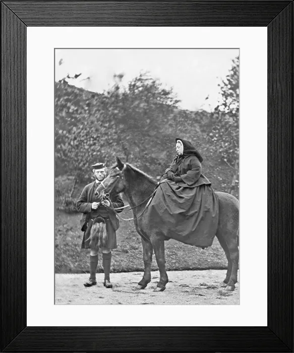 Framed Print : Queen Victoria with John Brown Framed Print : Queen Victoria with John Brown