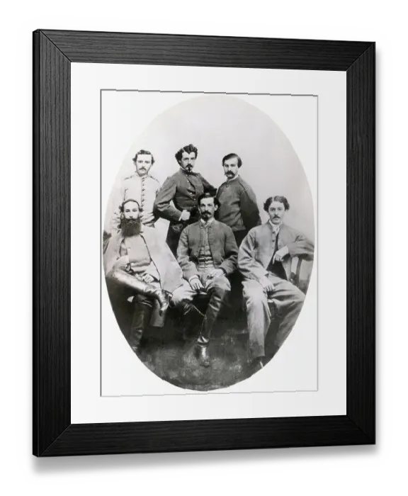 Framed Print : Group Portrait of Confederate Soldiers Framed Print : Group Portrait of Confederate Soldiers