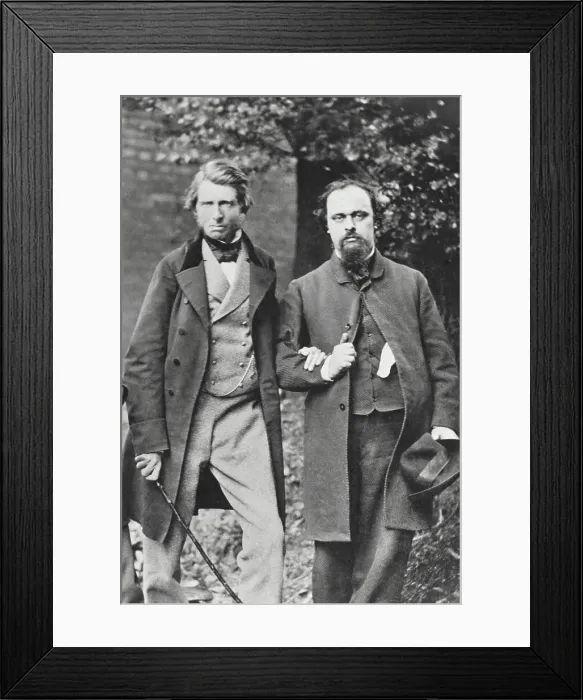 Framed Print : Portrait of John Ruskin and Dante G. Rossetti Framed Print : Portrait of John Ruskin and Dante G. Rossetti