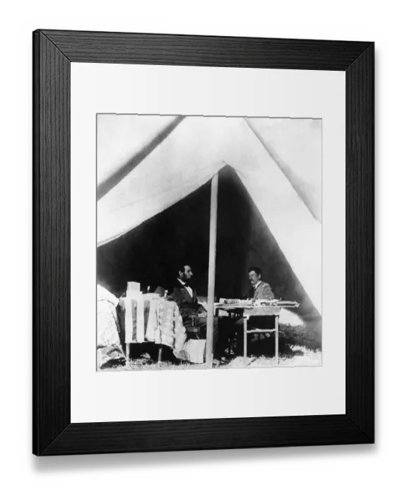 Framed Print : Abraham Lincoln with George McClellan