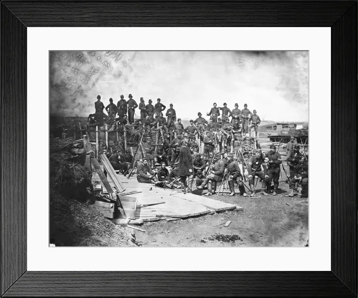 Framed Print : Union Infantry at Bull Run