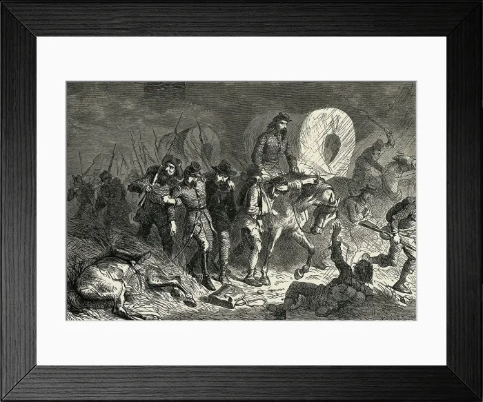 Framed Print : Confederates Retreating from Shiloh Framed Print : Confederates Retreating from Shiloh