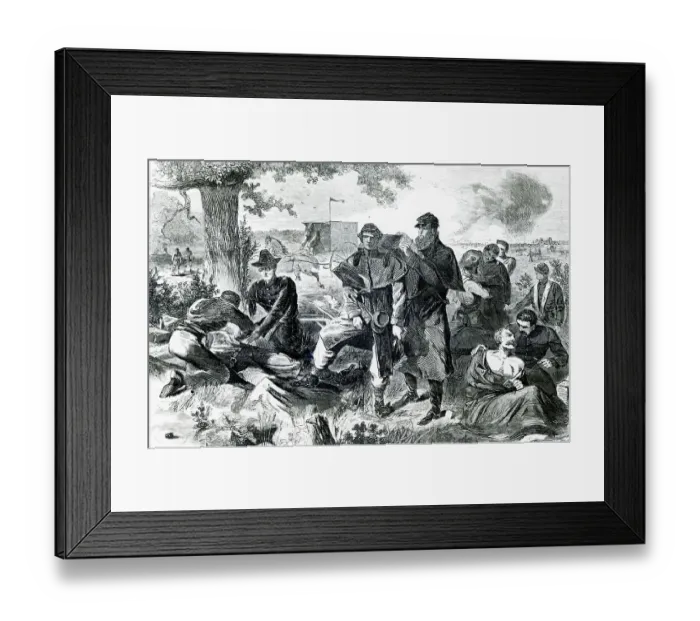 Framed Print : Surgeon At Work In Field During Civil Wa Framed Print : Surgeon At Work In Field During Civil Wa