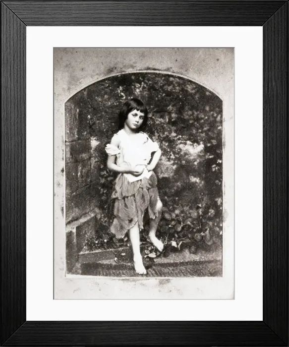 Framed Print : Portrait of Alice Liddel Taken by Lewis Carrol Framed Print : Portrait of Alice Liddel Taken by Lewis Carrol
