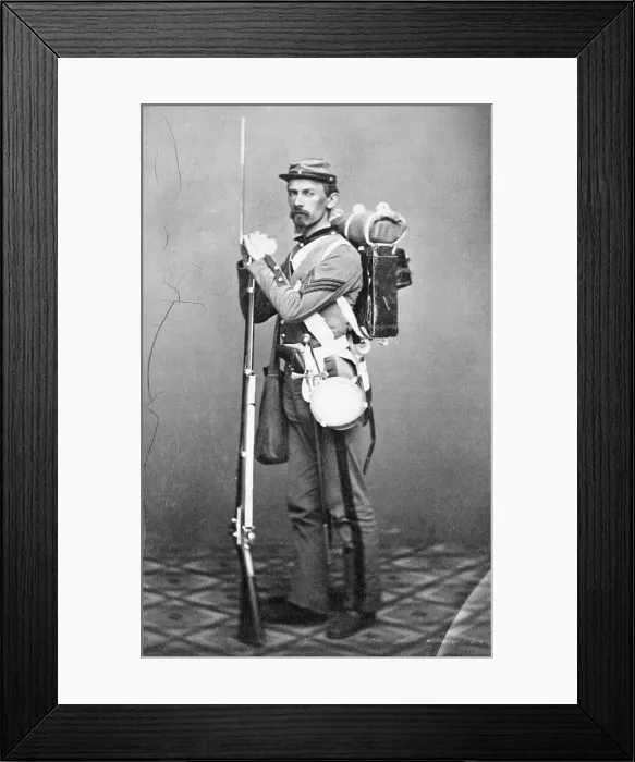 Framed Print : Portrait of Civil War Soldier Framed Print : Portrait of Civil War Soldier