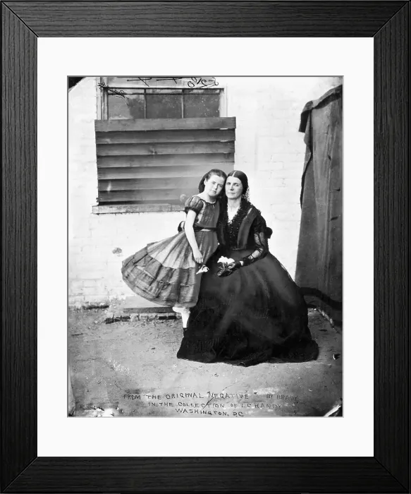 Framed Print : Spy Rose O'Neal Greenhow with Her Daughter Framed Print : Spy Rose O'Neal Greenhow with Her Daughter