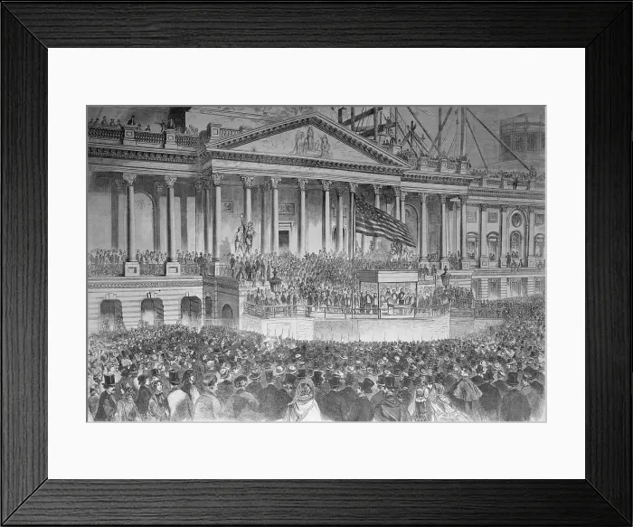 Framed Print : Abraham Lincoln's Inauguration Framed Print : Abraham Lincoln's Inauguration