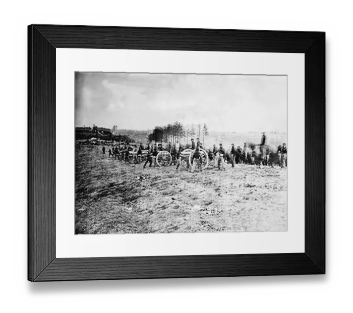 Framed Print : First Photo Of Union Army In Combat Framed Print : First Photo Of Union Army In Combat