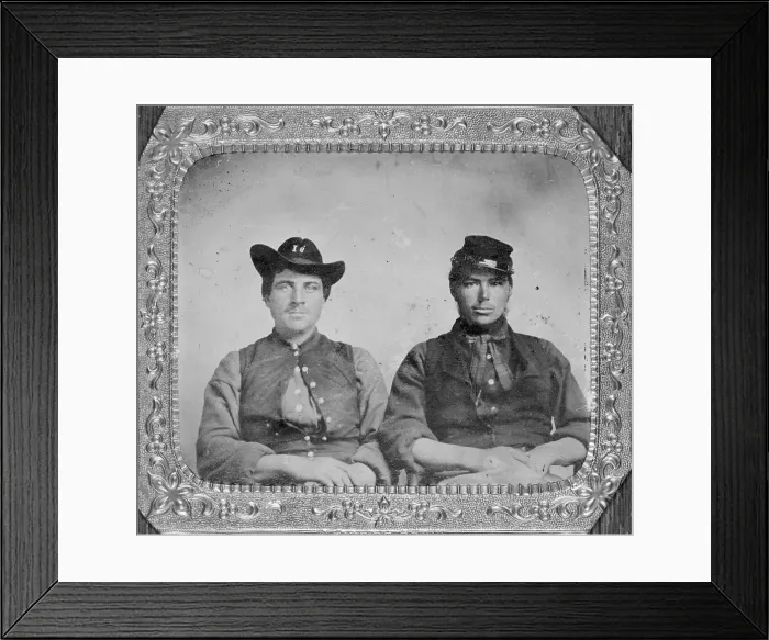 Framed Print : Two Confederate Soldiers