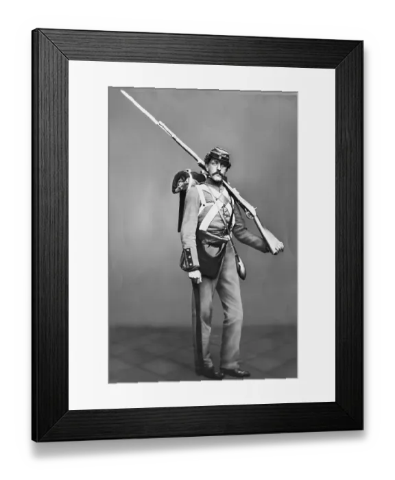 Framed Print : Union Army Volunteer Soldier Framed Print : Union Army Volunteer Soldier