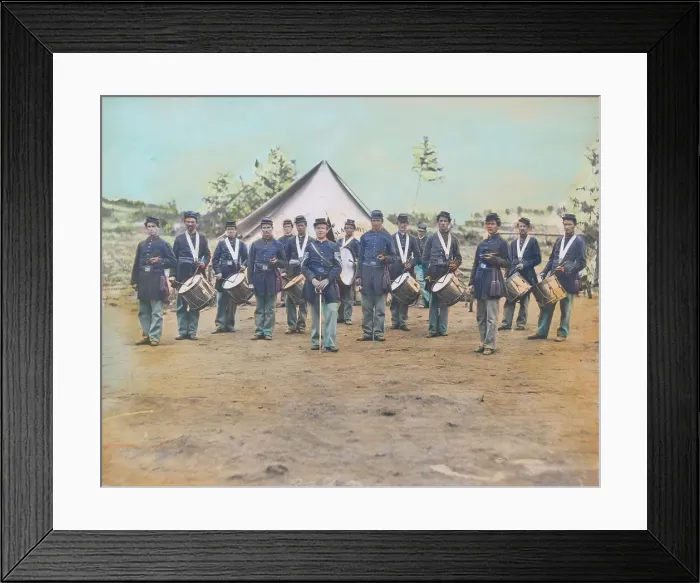 Framed Print : American Troops at Civil War Camp Framed Print : American Troops at Civil War Camp