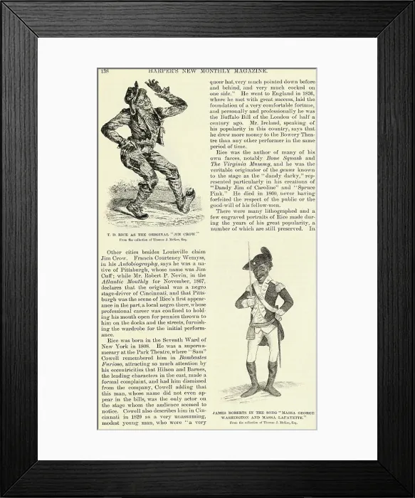 Framed Print : Thomas D. Rice Framed Print : Thomas D. Rice