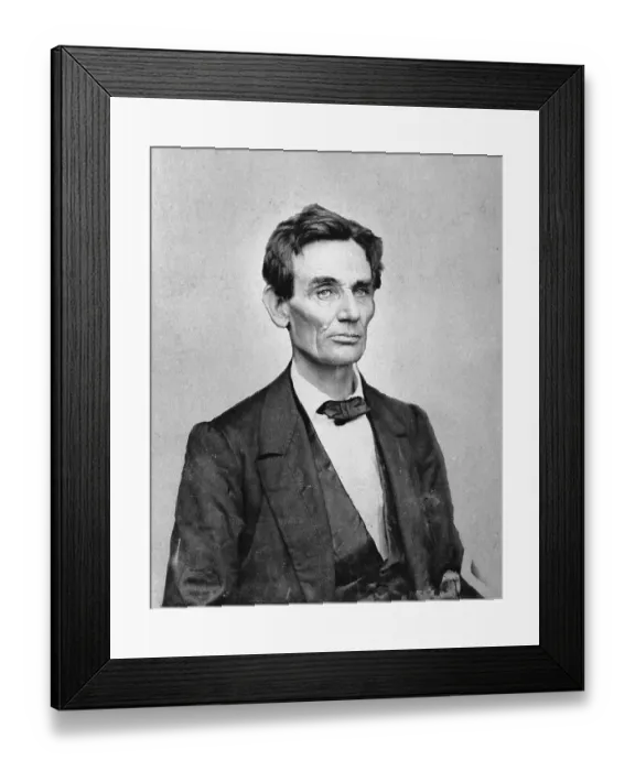 Framed Print : Abraham Lincoln Without Beard Framed Print : Abraham Lincoln Without Beard